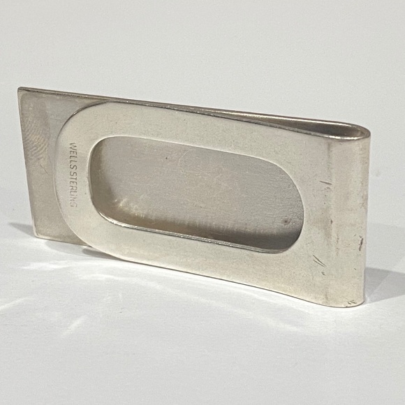 Wells Sterling Silver Money Clip Vintage - Picture 4 of 6